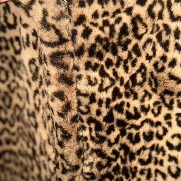 Calvin Klein Animal Print Jacket in Brown and Black Small - Picture 4 of 9